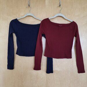 Brandy Melville/ John Galt Bundle of Two (2) Cropped Tops